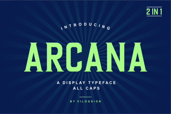 Arcana: A Bold Display Font for Modern Editorial Design