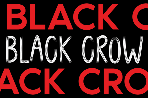 Black Crow: A Bold Display Font That Commands Attention