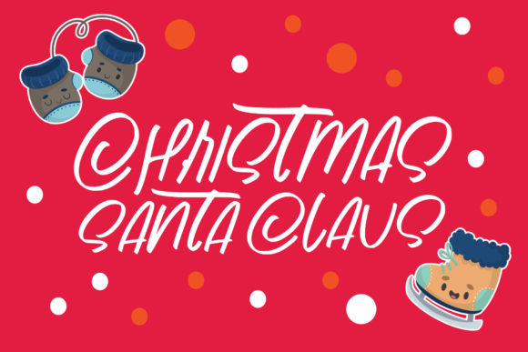 Christmas Santa Claus Font: A Festive Display Typeface for Web Design