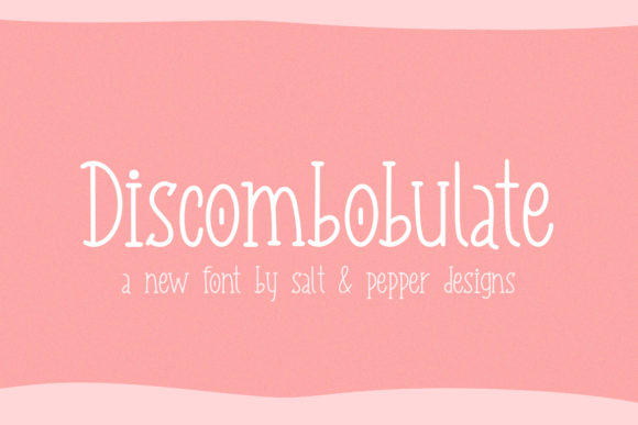 Discombobulate: A Quirky Display Font for Modern Editorial Design