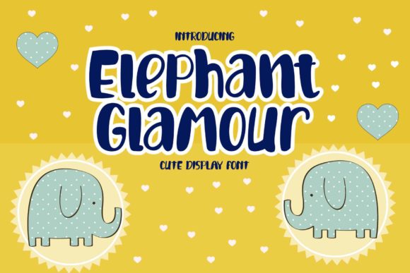 Elephant Glamour: A Playful Display Font for Small Business Branding