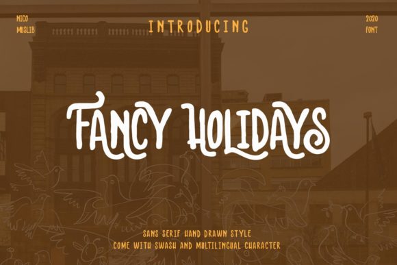Fancy Holidays: A Vintage Display Font for Scroll-Stopping Marketing Visuals