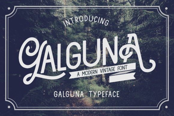 Galguna Font: A Stylish Display Typeface for Small Business Branding