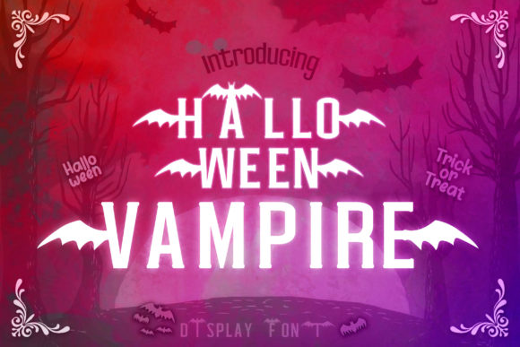 Halloween Vampire: A Bold Display Font for Impactful Halloween Marketing