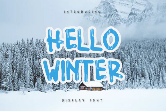 Hello Winter Font: A Festive Display Typeface for Editorial Magic