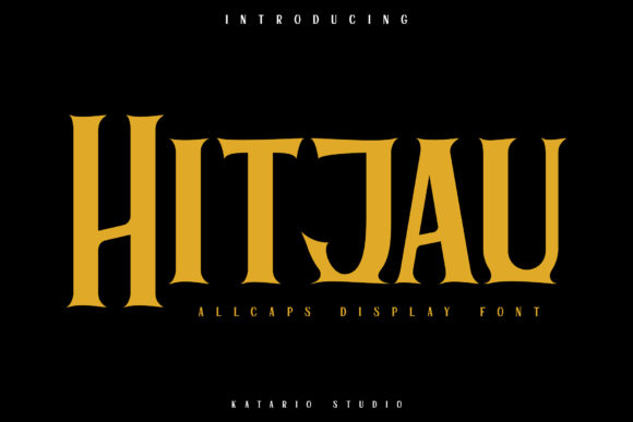 Hitjau: A Bold Display Font for Crafters and Product Designers