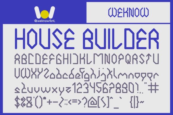 House Builder: A Bold Display Font for Building Strong Brand Identity