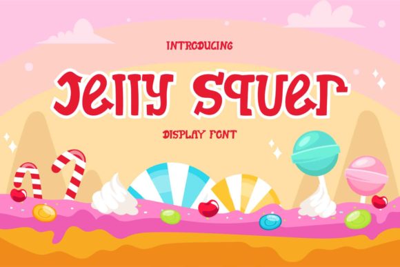 Jelly Squer: A Playful Display Font for Handmade Labels, Invitations, and More