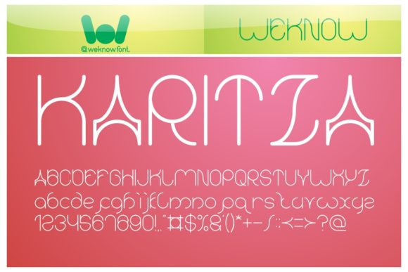 Karitza: A Stylish Display Font for Modern Editorial Design