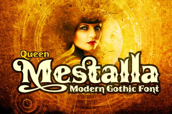Queen Mestalla: A Bold Display Font for Crafters and Product Designers