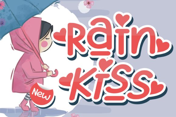 Rain Kiss: A Playful Display Font for Modern Web and Digital Design