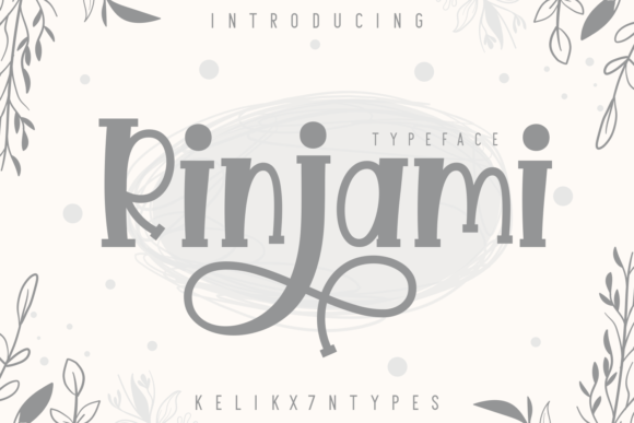 Rinjami: A Bold Display Font for Modern Web Design and Digital Branding