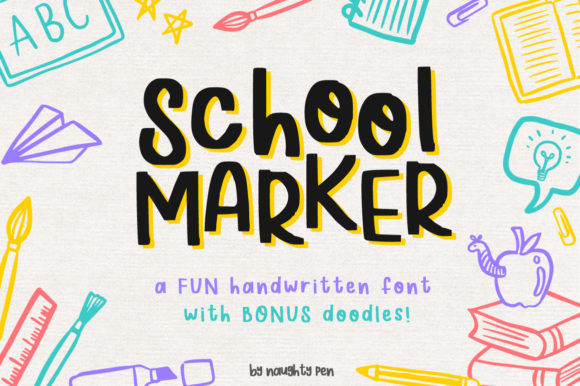School Marker: A Designer’s Take on This Playful Display Font