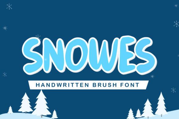 Snowes: A Playful Display Font for Digital Branding