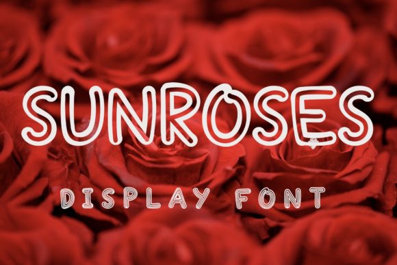 Sunroses: A Romantic Display Font for Thoughtful Editorial Design