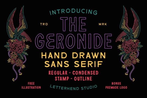 The Geronide: A Vintage-Inspired Display Font for Web Designers