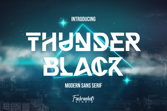 Thunder Black: A Bold Display Font for High-Impact Campaign Visuals