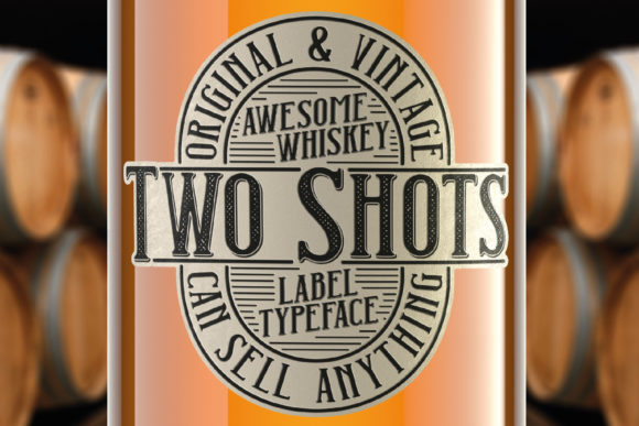 Two Shots: A Bold Display Font for Impactful Design