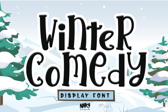 Winter Comedy Font: Adding Personality to a Café Branding Project