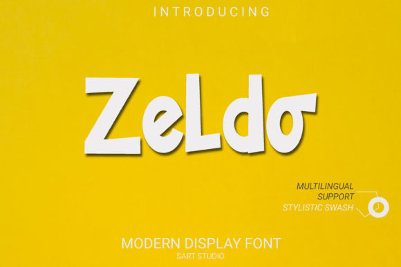Zeldo: A Joyful Display Font for Modern Editorial Design