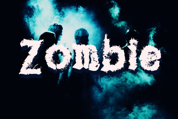 Zombie: A Hand-Brushed Display Font for Spooky Editorial Design